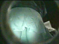 It was rather dark but our cameraman managed approach the babe closely and record her beautiful white panty upskirt